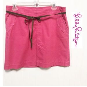 Lilly Pulitzer Corduroy Mini Skirt 6